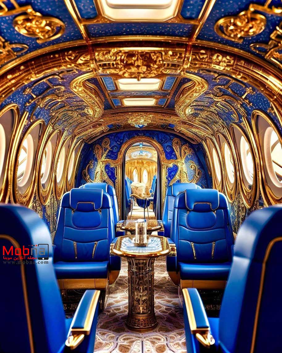 ملکه آبی ؛ هواپیمای لوکس سلطنتی (عکس)