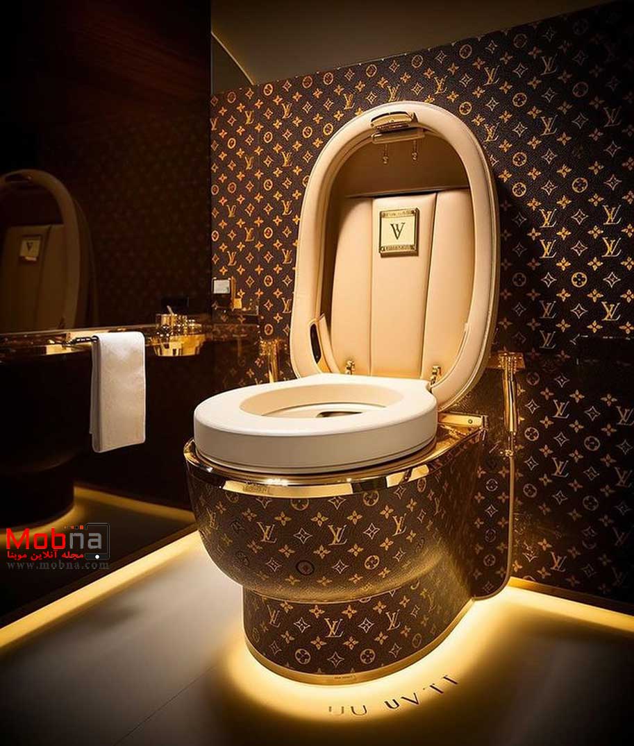 توالت پولدار ها از نگاه هوش مصنوعی! (عکس)