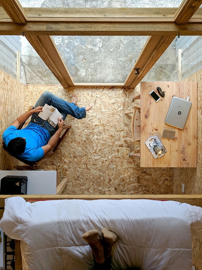 خانه انگلی 12 متری/ روشی لوکس برای پشت بام خوابی! (+تصاویر)