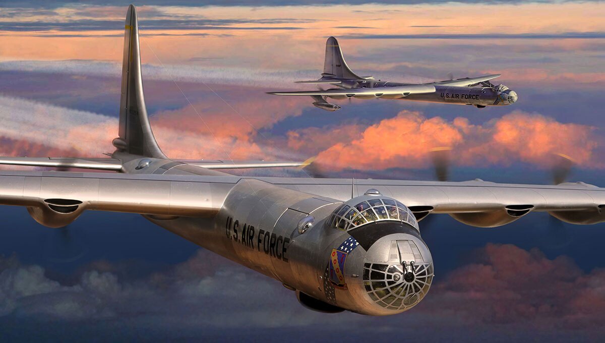 کانویر B-36 ؛ اولین پرنده حامل بمب اتمی، بزرگ ترین موتور پیستونی جهان، بیشترین طول بال و… (+عکس)